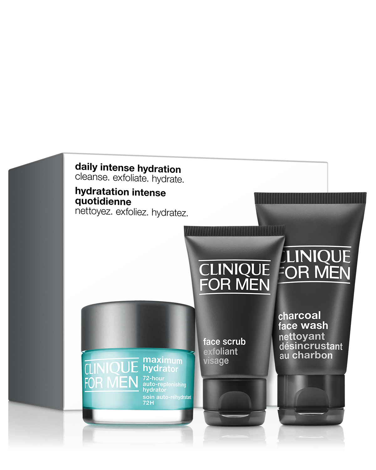 Daily Intense Hydration: Clinique For Men Set<br>מארז לחות וניקוי לגבר
