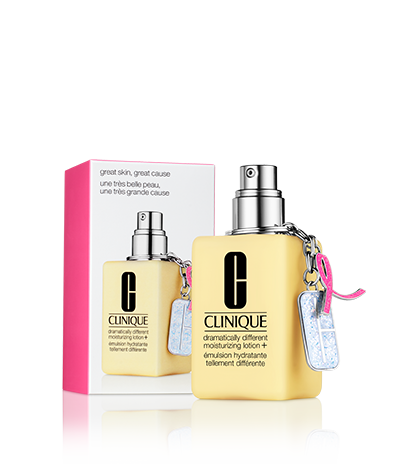 Dramaticlly Different Moisturizing Lotion+ תחליב לחות המחזק את מחסום הלחות של עורך, במהדורה מוגבלת לתמיכה במסגרת חודש מודעות לסרטן השד