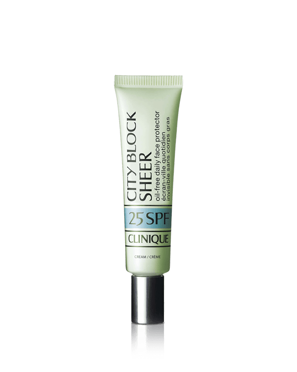 City Block™ Sheer Oil-Free Daily Face Protector SPF 25&lt;br&gt;מסנן קרינה לפנים, &lt;P align=right&gt;קרם הגנה בעל גוון עדין עם מסנן קרינה לשימוש יומיומי., ללא כימיקליים&lt;/P&gt;