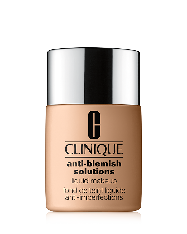 Anti Blemish Solutions™ Liquid Makeup<br>מייק-אפ לטיפול בפצעים ובפצעונים, מייק-אפ לטיפול בפצעונים עם חומצה סליצילית המסייע לכסות, לטפל ולמנוע התפרצויות עתידיות. קיים ב-24 גוונים.