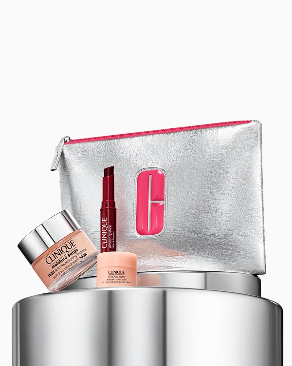 Hydration + Honey Set&lt;br&gt;מארז ללוק זוהר, סט 3 מוצרי חובה עם קרם פנים Moisture Surge בגודל מלא!